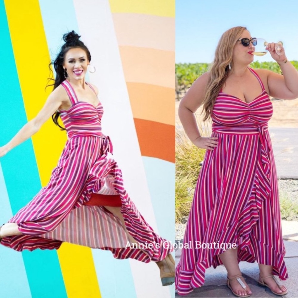 Anthropologie Maeve Gabriela Stripe Maxi Dress